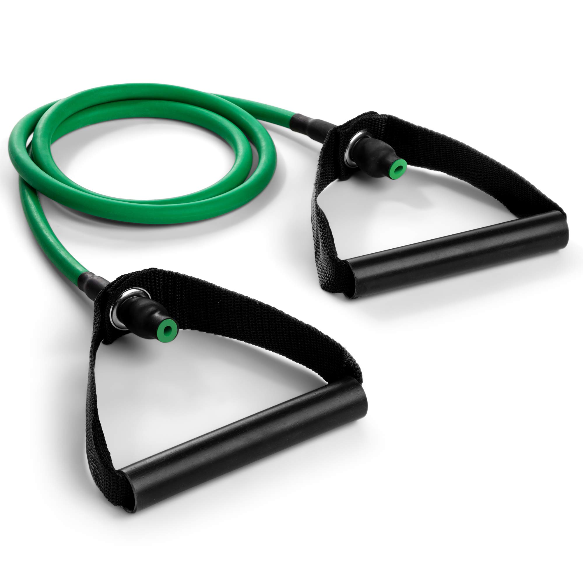 Photo 1 of Champion Sports XP Resistance Tube Bands for Men and Women, Light Resistance, Green - Durable Fitness Band for Strength Training, Stretching, Rehabilitation - Premium Home Workout Equipment