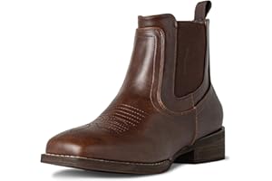J's.o.l.e Cowboy Boots for Men Western Square Toe Ankle Chelsea Boots