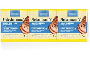 Fleischmann’s Quick-Rise Plus Yeast 21g (7g per sachet), offers all the features of Fleischmann’s Quick-Rise, with the added 