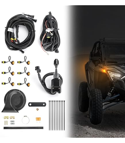 Golf Speaker Side By Side UTV OPP ULITE Amber Led UTV Turn Signal Kit 4 In 1, Universal UTV ATV Street Legal Turn Polaris ATV, Side-by-Side & UTV Accessories For Ranger Rocker - Foto 9