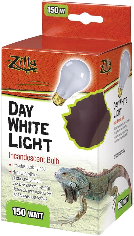 Zilla 100109908 Reptile Terrarium Heat Lamps Incandescent Bulb, Day