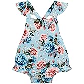 EASWEET Bamboo Viscose Baby Romper Infant Girl Ruffle Sleeveless Newborn Baby Girl Bodysuit
