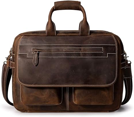 mens leather shoulder bags amazon