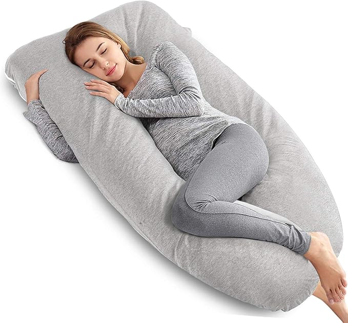 AngQi Full Body Pregnancy Pillow U Shaped Body Pillow for