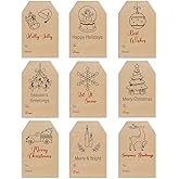 Christmas Gift Tags Stickers, 96Pcs Christmas Gift Labels Stickers, Self-Adhesive Christmas Name Tags for Xmas Gifts Wrap Presents Boxes Decoration, 2 x 3 Inch (Elegant)
