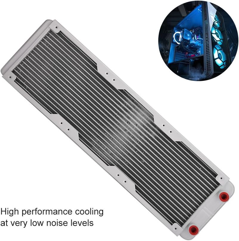 Richer-R Watercooling Radiator Aluminium Heatsink for PC - White (240 mm/360 mm) (360 mm) - Image 3
