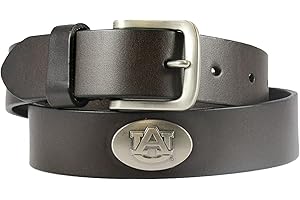 Zeppelin Products, Inc. NCAA Auburn Tigers Leather Concho Belt