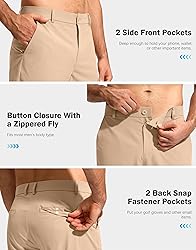 G Gradual Mens Golf Pants Stretch Dress Casual