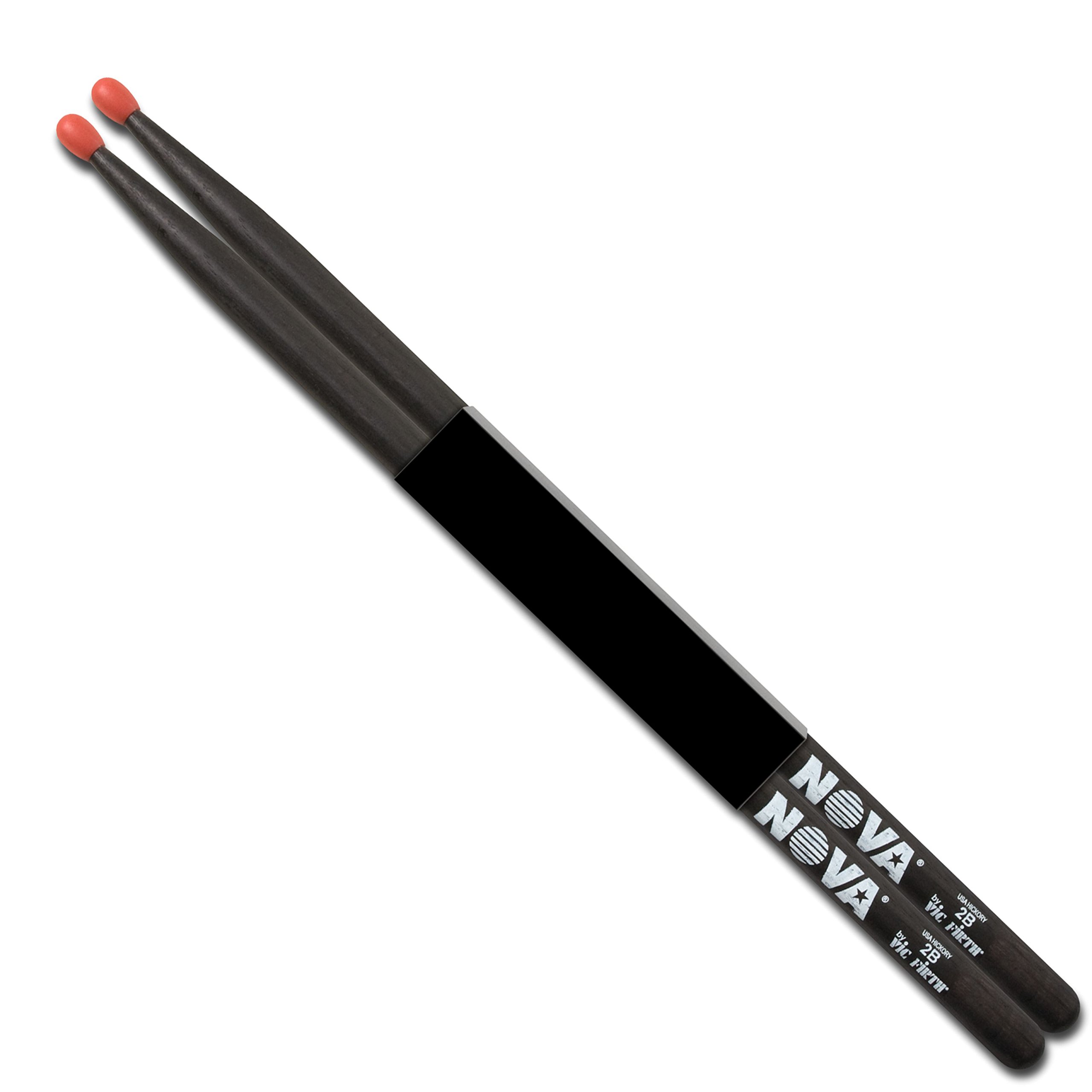 Vic FIrth - NOVA Drumsticks - 2BN - Nylon Tip - Black