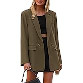 PRETTYGARDEN Fall 2026 Blazers for Women Business Casual Long Sleeve Lapel Pockets Dressy Suit Jackets Work Office Clothes