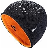 TOP-EX DryKnit™ Waterproof Wool Beanie Hat for Men Fleece Lined Skull Cap Winter Knit Hat Watch Caps Reversible & Windproof