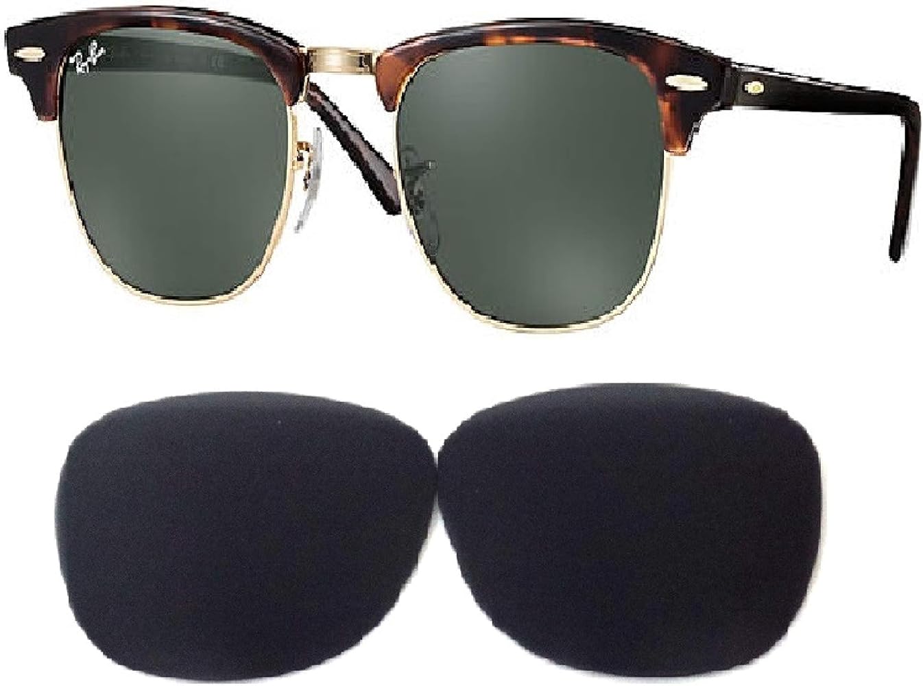 gafas de sol superpuestas