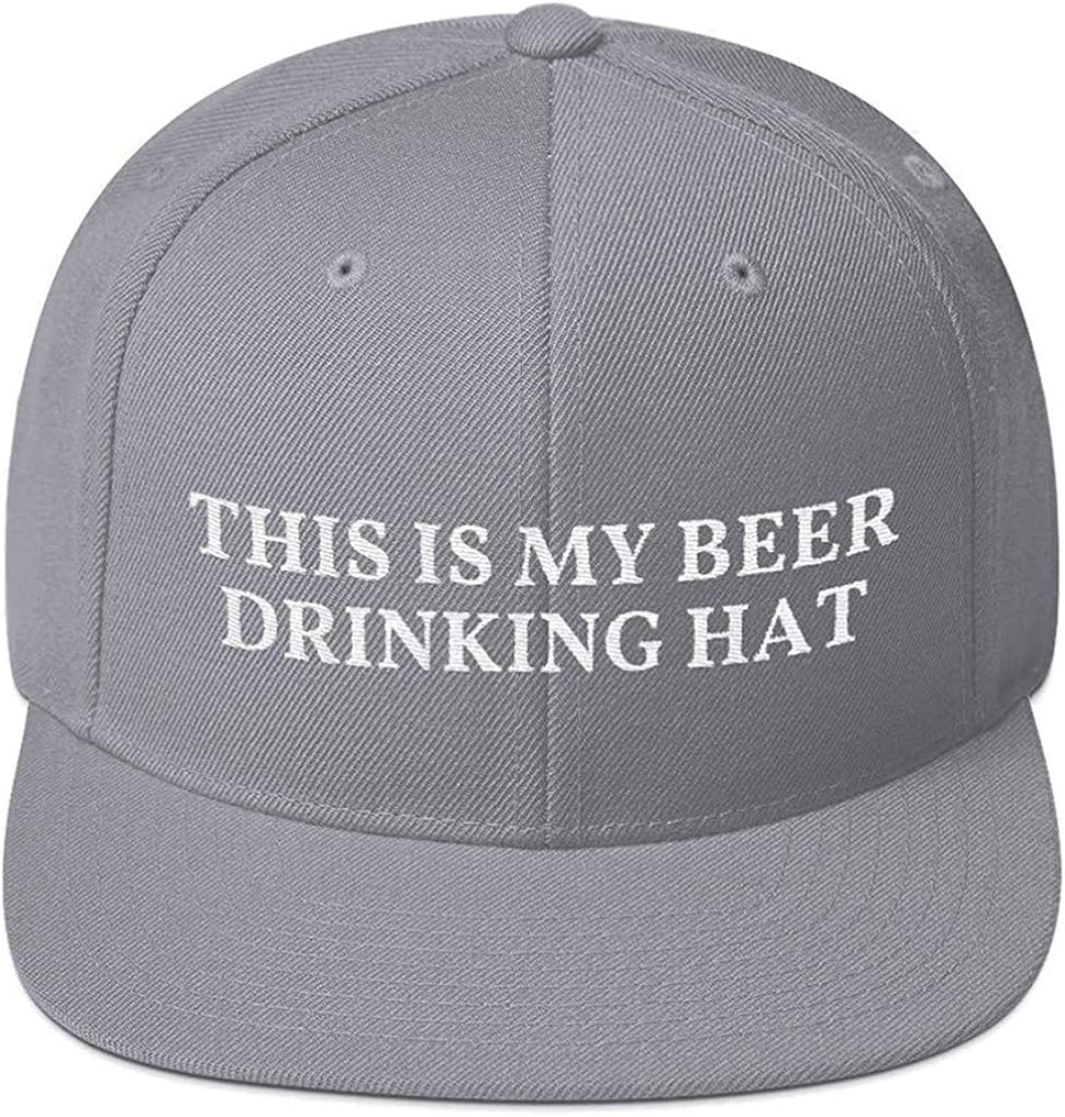 This is My Beer Drinking Hat Adjustable Baseball Cap Unisex Embroidery