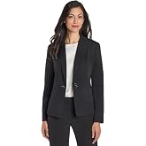 Kasper Women's Stretch Crepe One Button Blazer