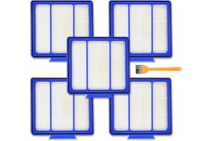 WOLIPURY 5-Pack HEPA Replacement Filters for Shark RV1001AE ION/IQ/EZ/Rocket/Robot/Pet Series Vacuums Compatible with AV2501AE, AV753, AV910/912S/915S, UR1000SR & More Vacuum Cleaner Parts