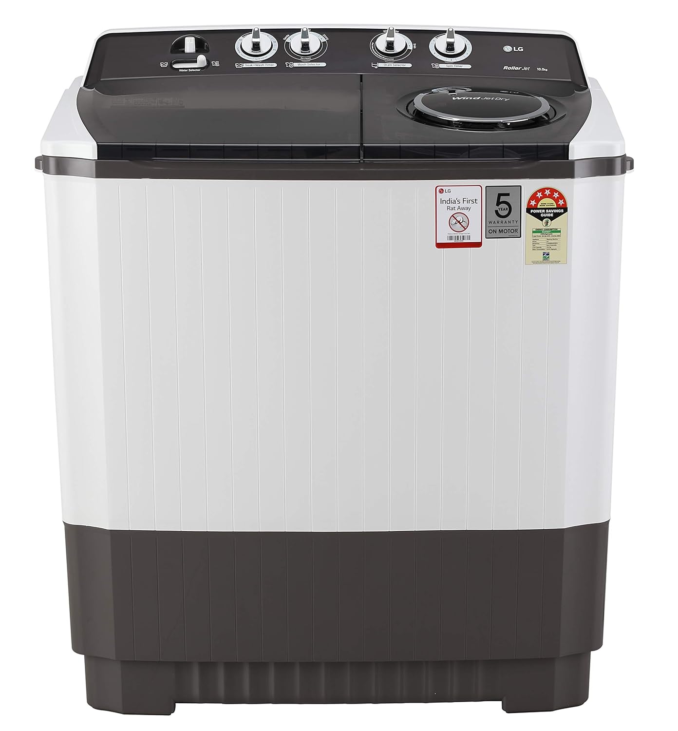 5 Star SemiAutomatic Top Loading Washing Machine LG 10 kg Best
