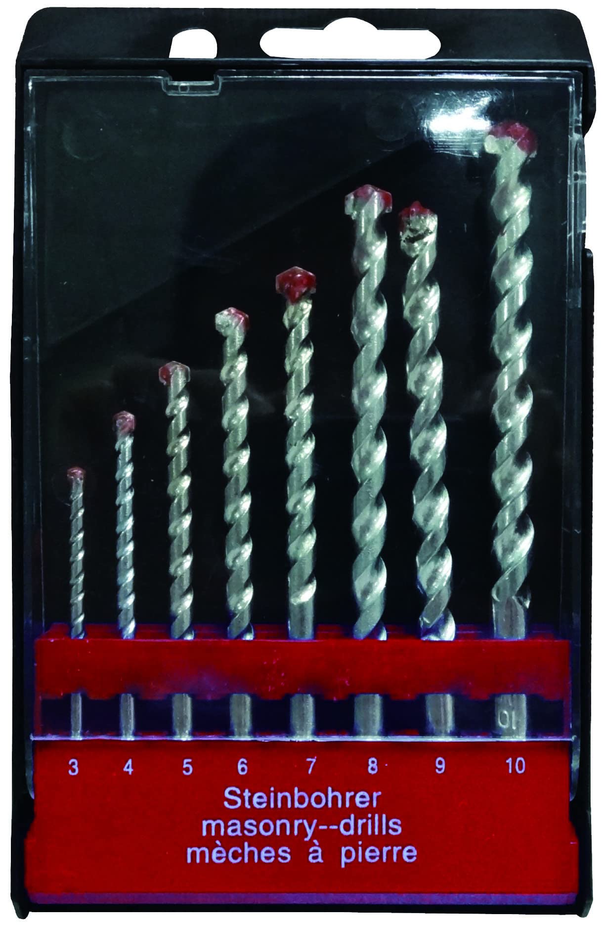 Tec Hit 211008 Concrete Drill Bit Set 8-Piece 3-10 mm