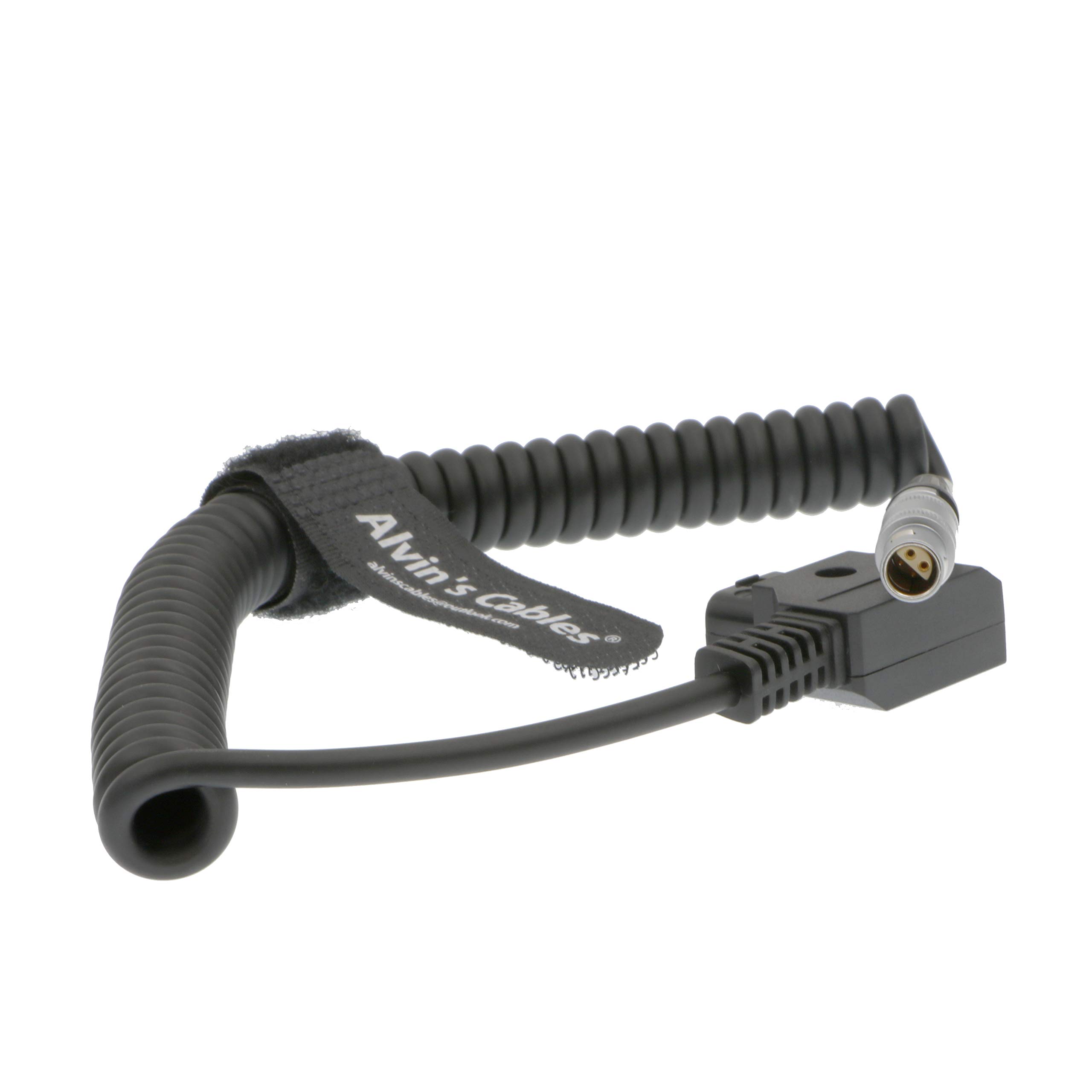 Alvin's Cables 4 Pin FFA 0S 304 to D-tap Coiled Power Cable for Z Cam E2 Camera