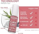 PODERM Nail Polish with Tea Tree Rosewood 8ML purifies nourishes yellow nails view 3