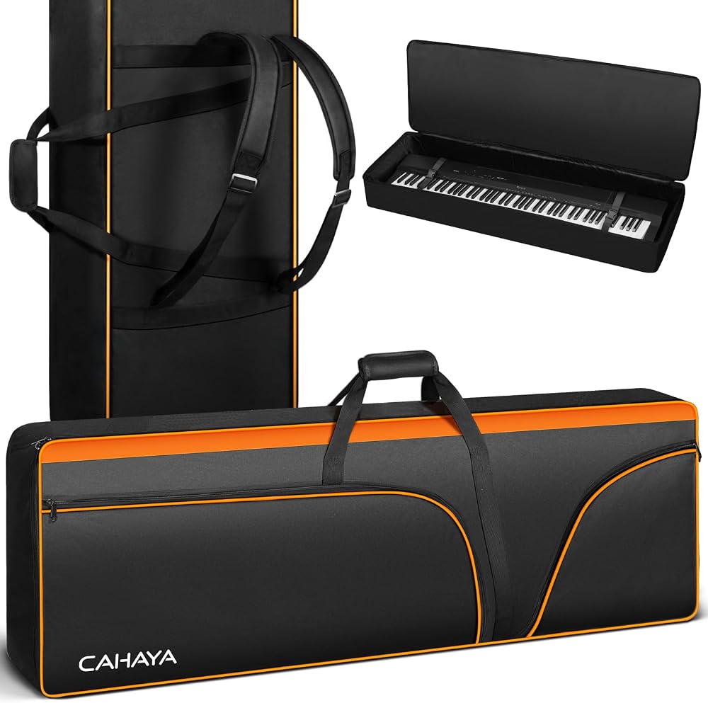 CAHAYA 88 Key Keyboard Bag 600D Oxford Cloth 12mm Padding Gig Case CY0327