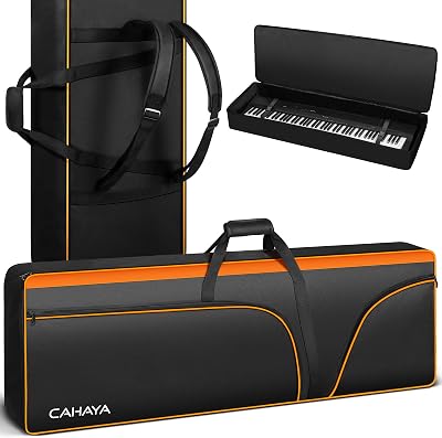 CAHAYA 88 Key Keyboard Bag 600D Oxford Cloth 12mm Padding Gig Case CY0327