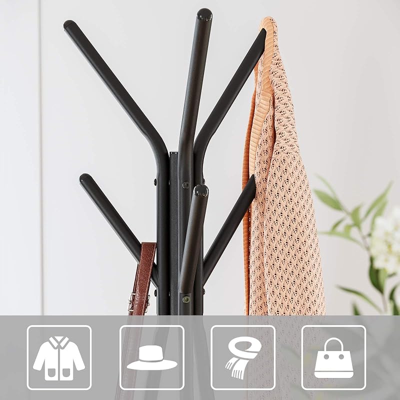 Garderobenständer in Baumform, Industrie-Design, mit 2 Ablagen