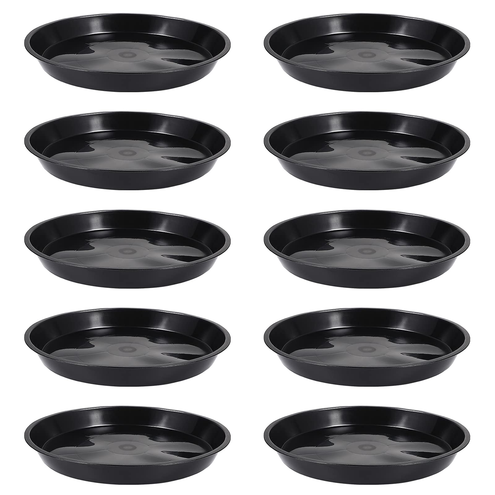 Wensmy 10Pcs Plant Saucer 30CM Round Plastic Plant Trays Plant Saucer Drip Trays Flower Pot Drip Trays Garden Plants Saucers for Indoor Outdoor (30CM)