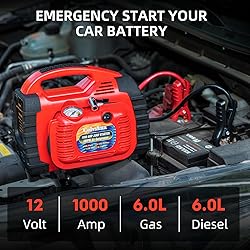 Colvxkun Jump Starter with Air Compressor, 260PSI