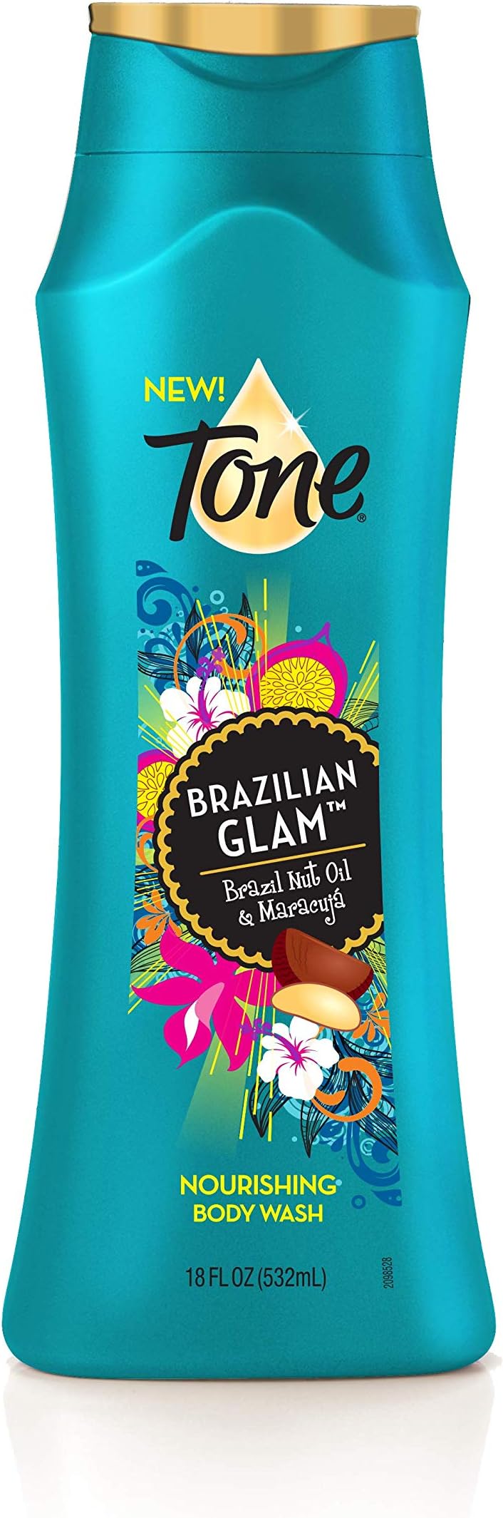Tone Body Wash, Brazilian Glam, 18 Ounce (Pack of 6)