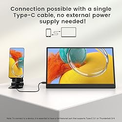 Newsoul 15.6" Portable Monitor, IPS HDR 1920X1080