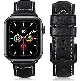 MTRRISE Compatible for Apple Watch ultra Band 42mm 44mm45mm49mm Men,Top Grain Leather Band Replacement Strap iWatch Series 10/9/8/7/ 6/5/ 4/3/ 2/1,SE,ultra2