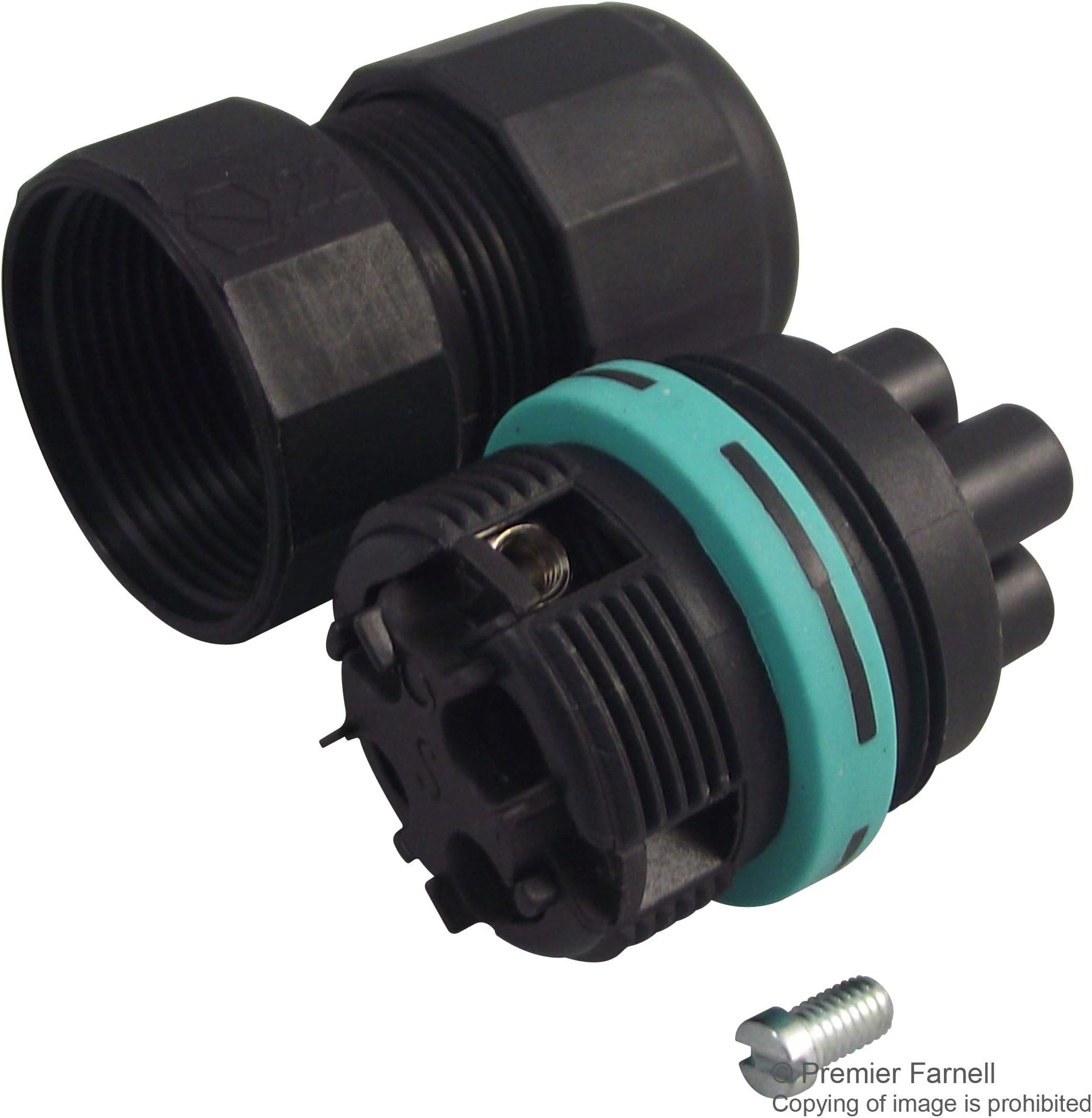 THB.387.B3A - Circular Connector, TH387 Series, Receptacle, 3, Socket, Screw, Cable Mount RoHS Compliant: Yes, (Pack of 2) (THB.387.B3A)