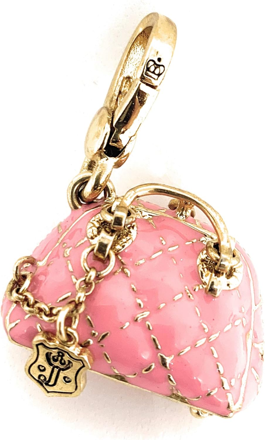 Juicy Couture Pink Quilted Handbag/Purse Locket Charm