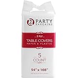 Amazon Com Vanity Fair Disposable Tablecovers 3 Ply 54 X 108 6 Linensoft Tablecovers Kitchen Dining