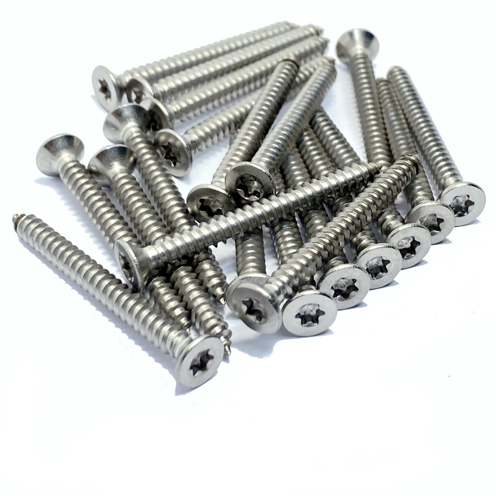4.8mm x 50mm Torx Countersunk Self Tapping Screw ISO14586 A4 Stainless Steel (Pack of 20)
