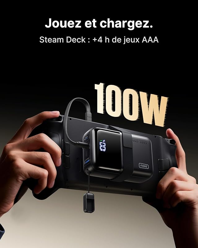 Batterie Externe pour Ordinateur, Petit 100W 25000mAh USB C Power Bank