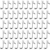 PPhtony Metal Musical Symbol Note Charms Music Theme Instrument Pendant for Bracelet Earring Necklace Keychain Jewelry Making Cards Scrapbook Gift Christmas Ornaments DIY Craft, 50PCS