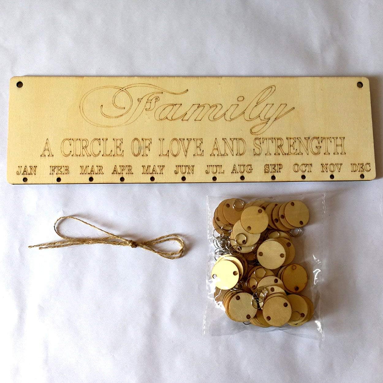 Tree On Life Calendrier Anniversaire En Bois Couleur Bois Amis De La Famille Signez Le Tableau De Datesplanner Jm Quincaillerie Accessoires De Salle De Bain