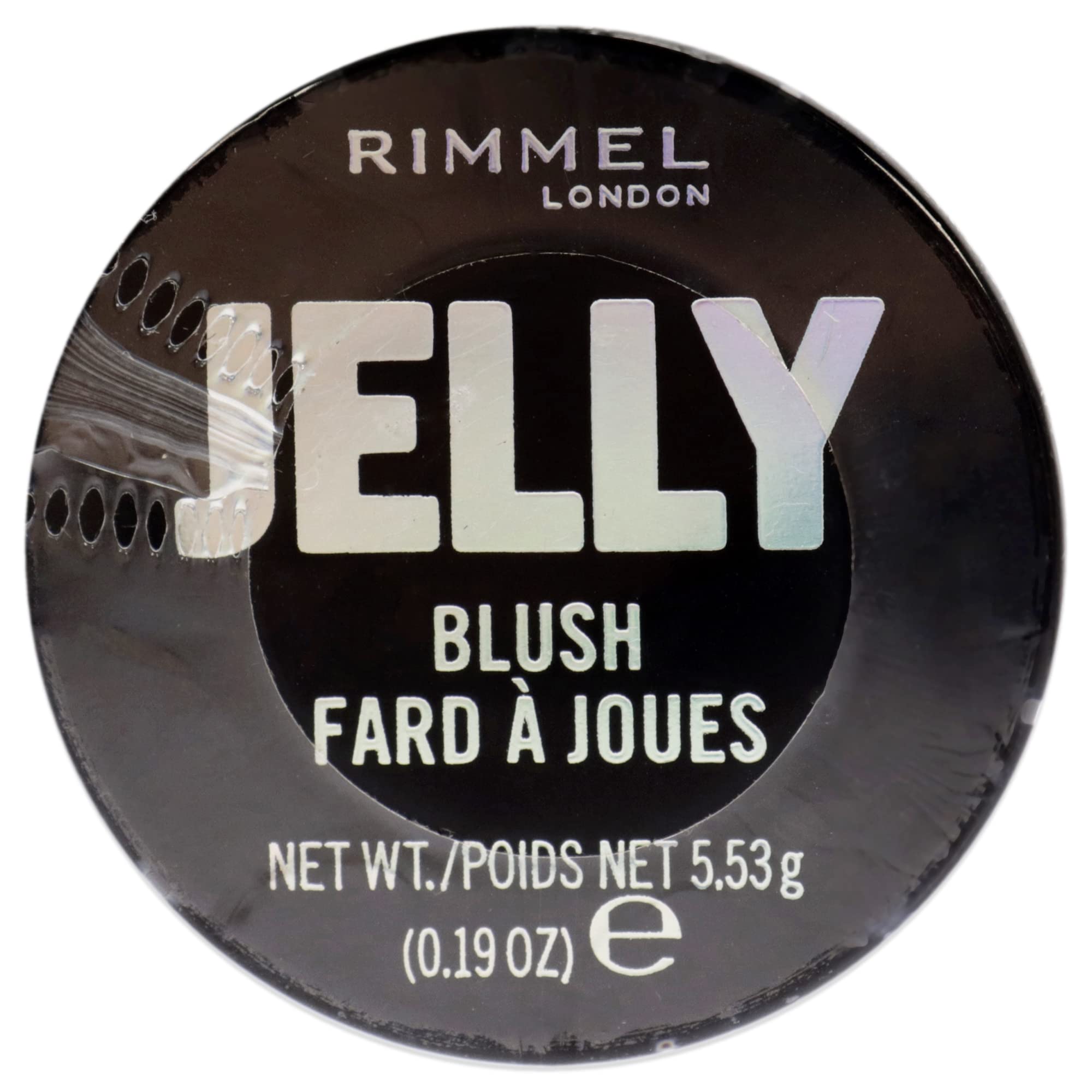 Rimmel London Jelly Blush Blusher, Long-lasting and Water Based Bouncy Formula for Dewy Skin Look, Berry Bounce, 5.53g