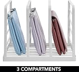 mDesign Clutch Bag Organiser - 5 Section Handbag Storage - Set of 2 view 7