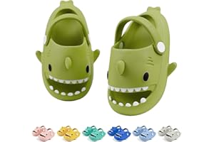 LAKIGE Kids Shark Cloud Slides | Toddler Boys Girls Shower Slippers | Boys Girls Cute Cartoon Fish Flip Flops | Beach Pool Home Sandals | Quick Dry Non-Slip