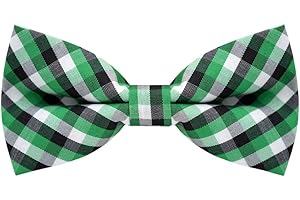 Carahere Handmade Boys Plaid Bow Ties