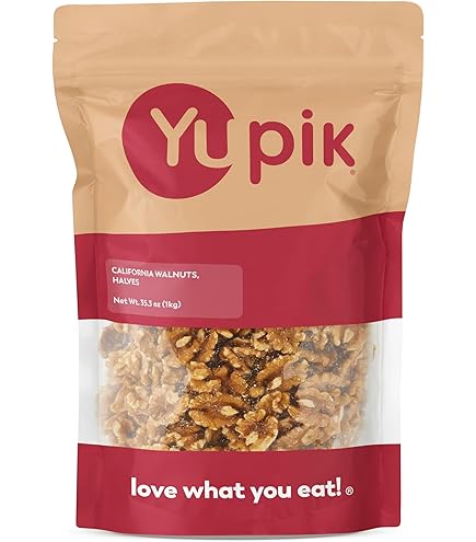 Amazon.com : Yupik Organic Raw California Walnuts, Halves, 2.2 lb