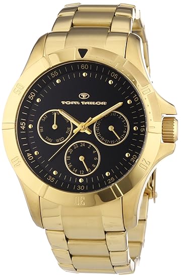 Tom Tailor Damen-Armbanduhr Analog Quarz Edelstahl beschichtet 5412201