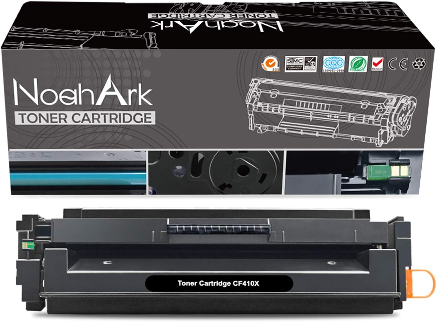 NoahArk Compatible Toner Cartridge Replacement for HP 410X CF410X Toner Cartridge,High Yield(1 Pack Black)