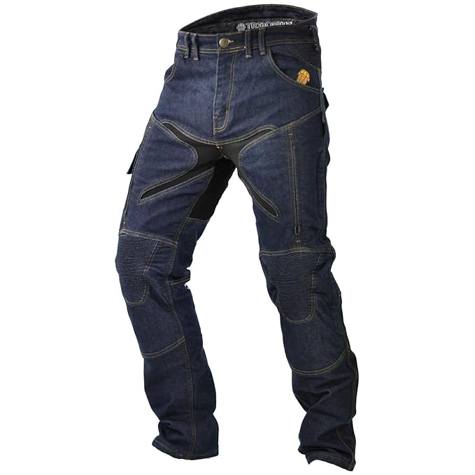 Trilobite Probut X-Factor Herren Motorrad Jeans Hose Dunkelblau Protektoren Aramid Thermo Länge 32, 38166304