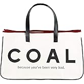 Santa Barbara Design Studio unisex-adult Canvas Tote Bag With Waterproof Lining and Genuine Leather Handles