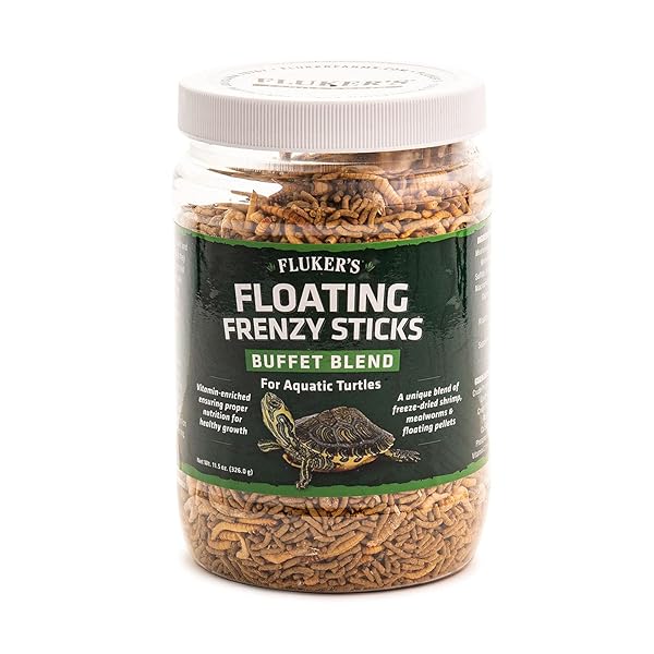 FLUKER’S AQUATIC TURTLE BUFFET BLEND FEEDING FRENZY STICKS, 6 OZ