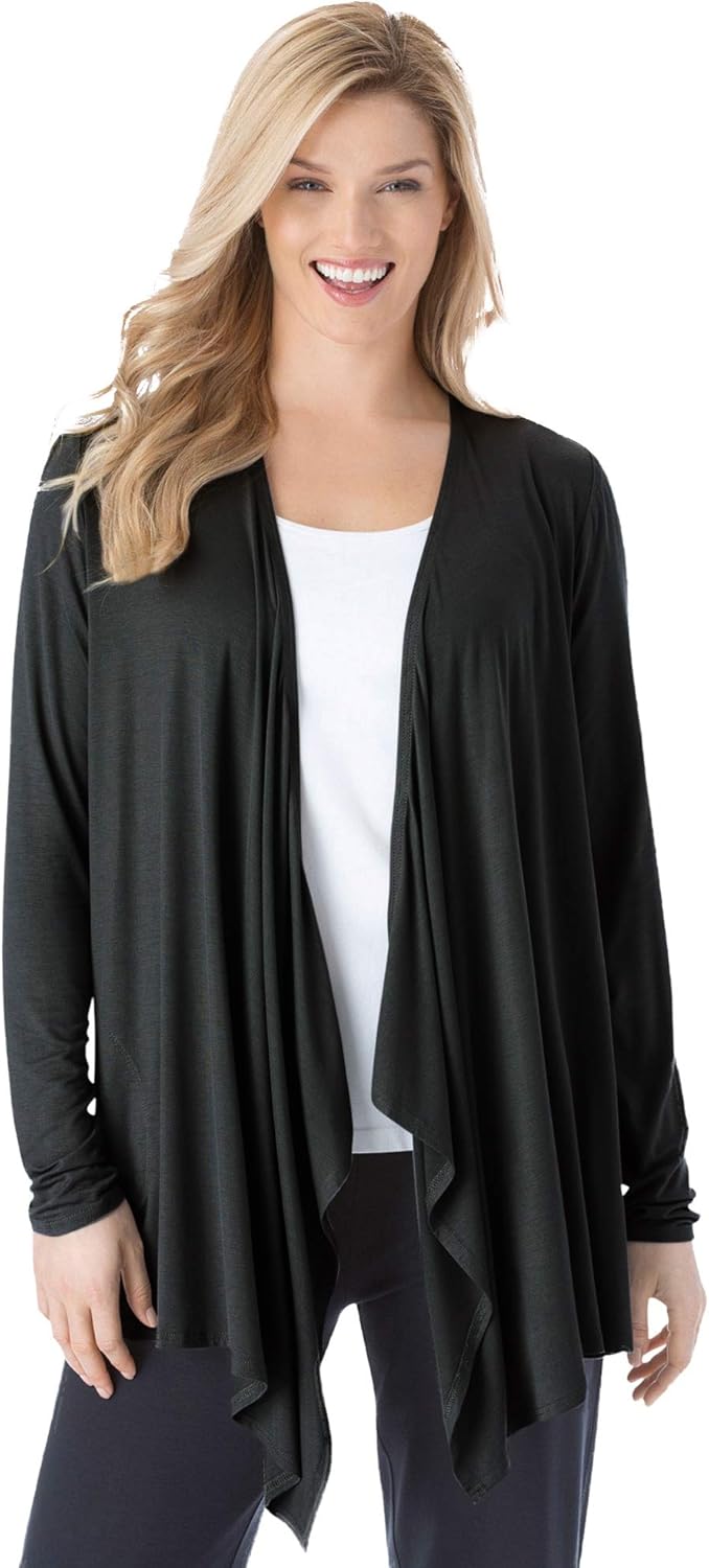 plus size flyaway cardigan