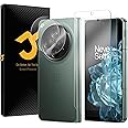JZG 2+2pcs for OnePlus Open Screen Protector, 2 Tempered Glass with 2 Camera Lens Protector, Touch Sensitive, HD Clear, Scratch Resistant, Easy Install, Compatible with Cases